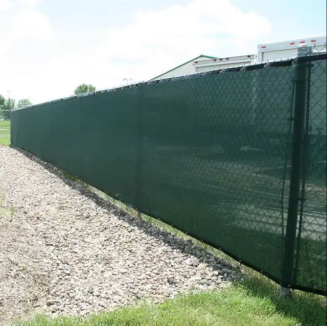 High Quality 6&prime; X 50&prime; Green Mesh Privacy Screen for Chain Link Fence.