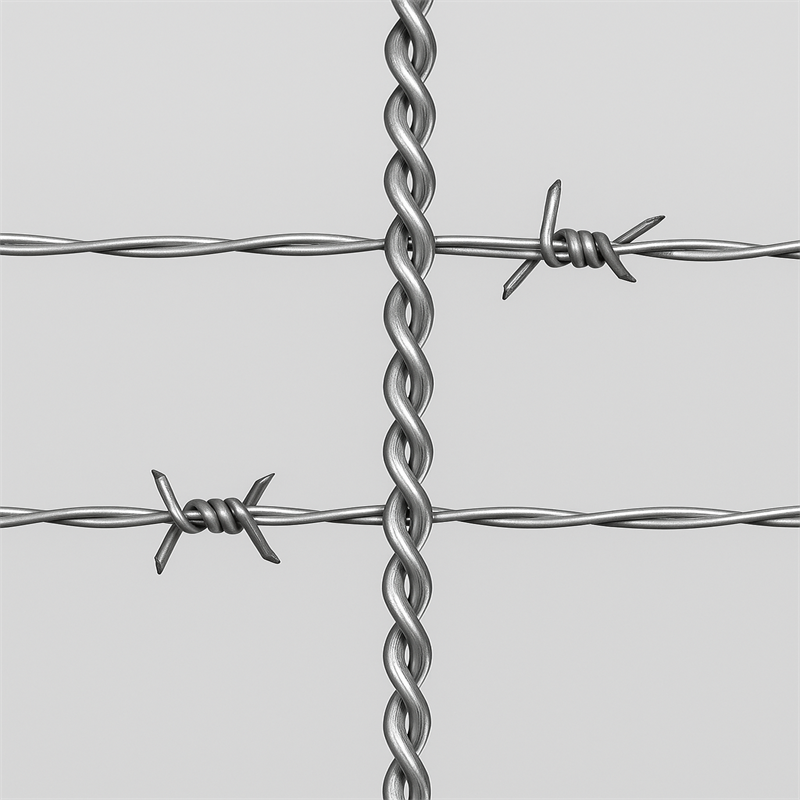 Barbed wire fence stays