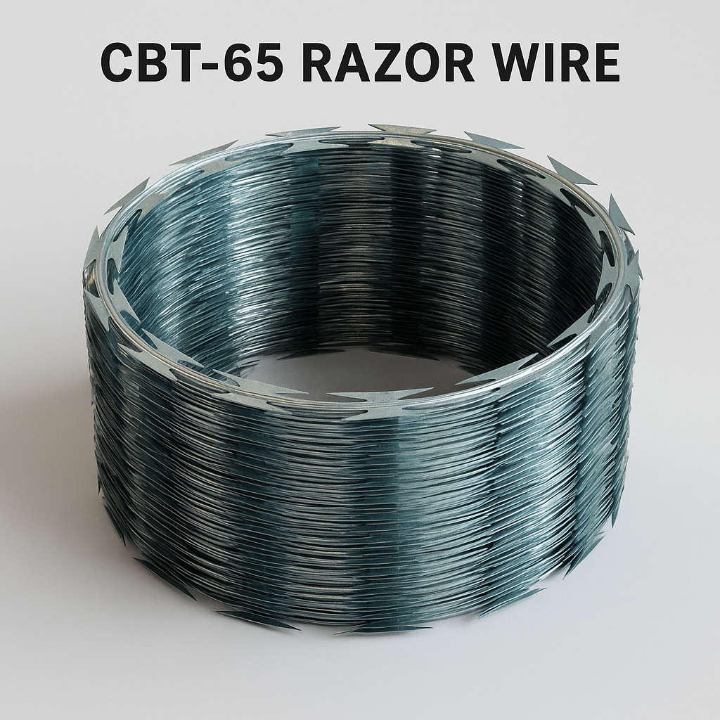 CBT 65 Razor Wire – 0.6mm Blade, 65mm Barb, 2.5mm Core – Ultimate High-Security Solution