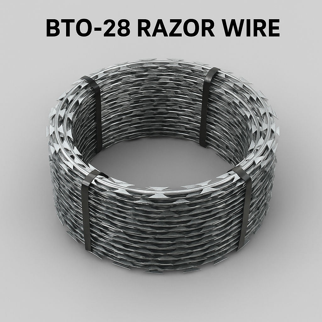 BTO 28 Razor Wire – 28mm Blade, 0.5mm Thick, 2.5mm Core – Military-Grade Barrier