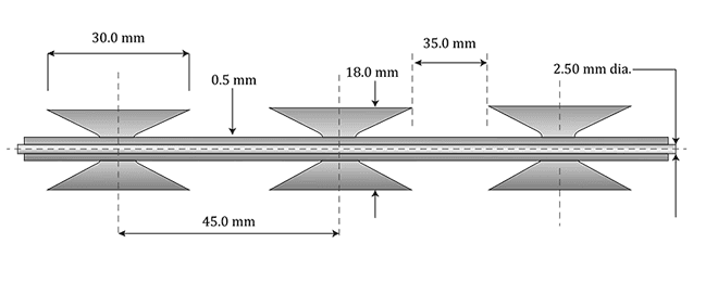 A drawing shows the blade type and technical data of BTO-30 barb tape.